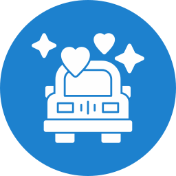 Wedding car icon