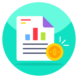 Financial report icon