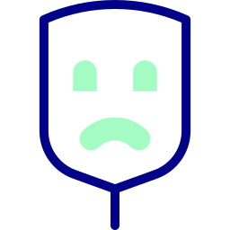 Sad mask icon