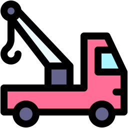 camión grúa icono