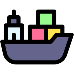 Cargo ship icon