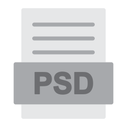 archivo psd icono