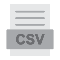 CSV file icon