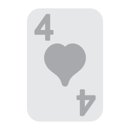 vier van harten icoon