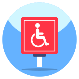 Знак инвалидности иконка