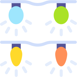 lumières de noël Icône