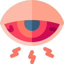 ojo rojo icono