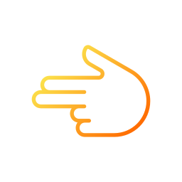 Pointing hand icon