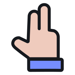 zwei finger icon