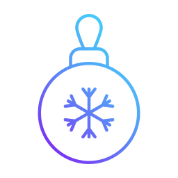 Christmas ball icon