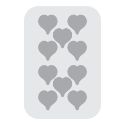 Ten of hearts icon