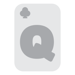 Queen of clubs icon