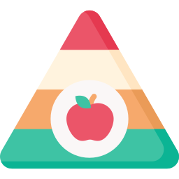 pirâmide nutricional Ícone