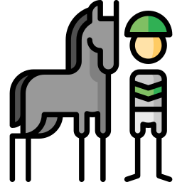 Carreras de caballos icono