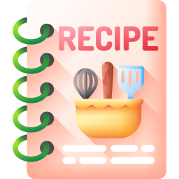 libro de recetas icono