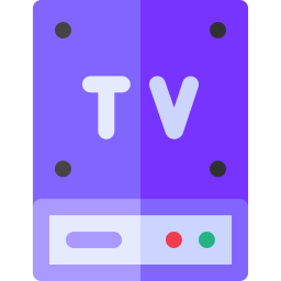 caja de televisión icono