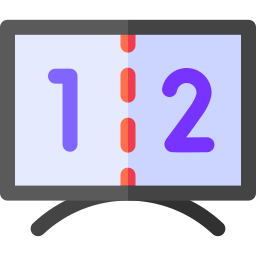 pantalla dividida icono