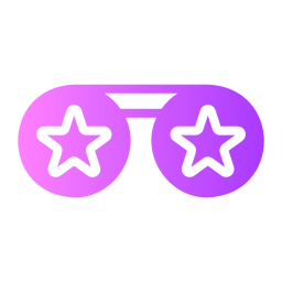 gafas estrella icono