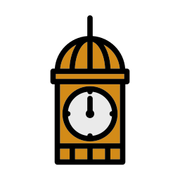 reloj de la torre icono