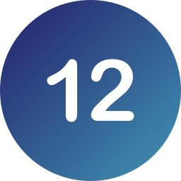 numéro 12 Icône