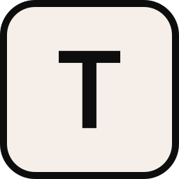 Letter T  icon