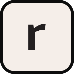 文字r icon