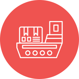 Cargo ship icon