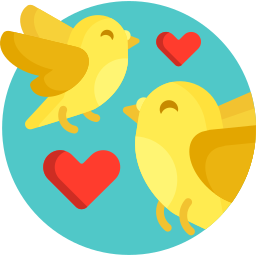 Love birds icon