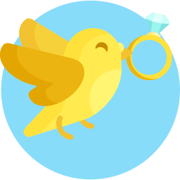 Love bird icon