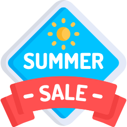 venta de verano icono