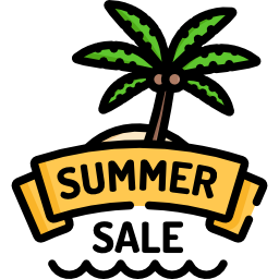 Summer sale icon