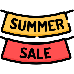 Summer sale icon