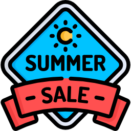 Summer sale icon