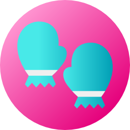 Baby gloves icon