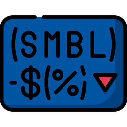 Stock symbol icon