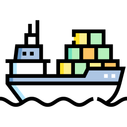 Cargo ship icon