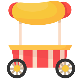 Food cart icon