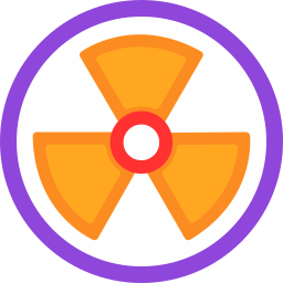 energía nuclear icono