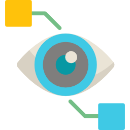 Bionic contact lens icon