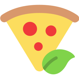 Веганская пицца иконка