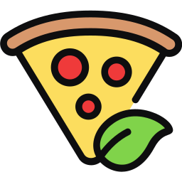 Vegan pizza icon