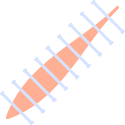 des points de suture Icône