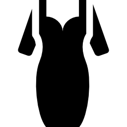 sukienka z dekoltem w kształcie serca ikona