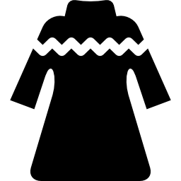 robe à col roulé Icône