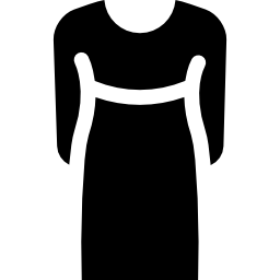 vestido decote redondo Ícone