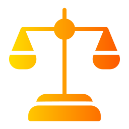 Justice scale icon