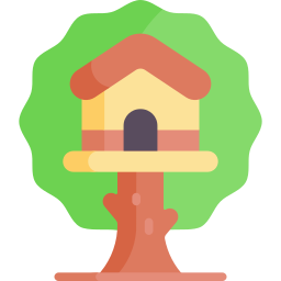 Tree house icon