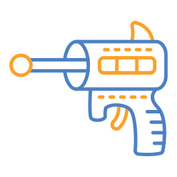 Space gun icon