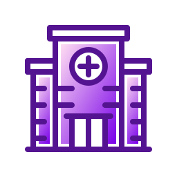 Hospital building icon