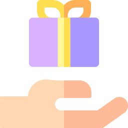 pacco regalo icona
